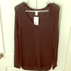 Open knit green H&M sweater